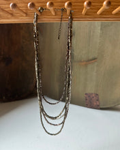 Load image into Gallery viewer, Multistranded Bronze &amp; Silver Beaded Necklace
