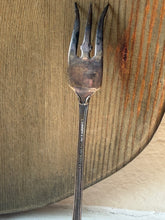 Load image into Gallery viewer, Arthur Everts Co Jewelers Shrimp Cocktail Silverplate Fork

