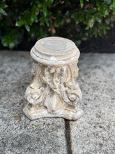 Load image into Gallery viewer, Chippy White Concrete Column Pedestal
