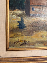 Load image into Gallery viewer, ‘Rustic Cabin In The Fall Woods’ Oil on Canvas
