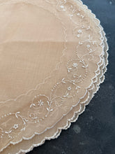 Load image into Gallery viewer, Vintage Chiffon Embroidered Placement Set
