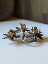 Load image into Gallery viewer, Vintage Floral Lotus Candle Holder
