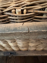 Load image into Gallery viewer, Antique Victorian Wicker Trunk With Skeleton Key
