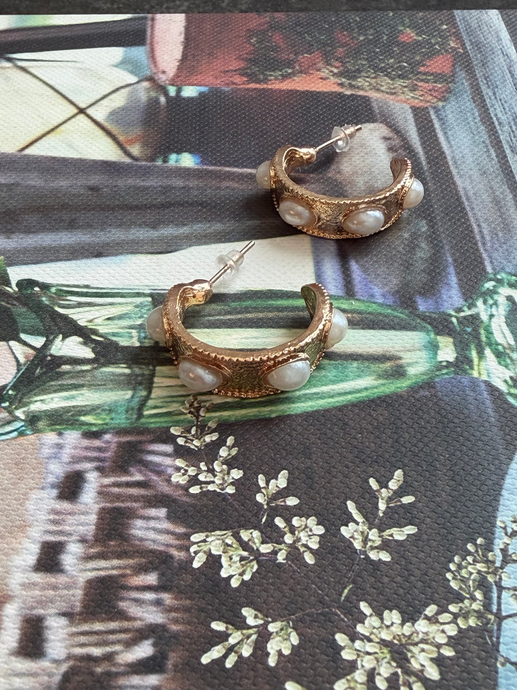 Vintage Gold & Pearl Earrings