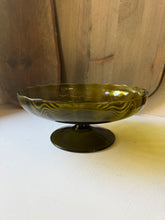 Load image into Gallery viewer, Vintage Glass Green Compote
