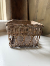 Load image into Gallery viewer, Small Gray Wash Wicker Basket
