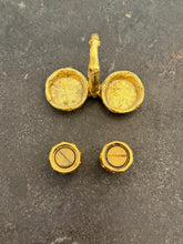 Load image into Gallery viewer, Vintage Bucklers Bamboo Salt &amp; Pepper Shakers
