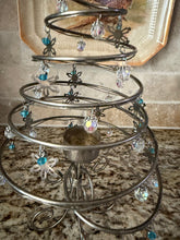 Load image into Gallery viewer, Silver Plated Swirl Tree Candle Holder

