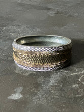 Load image into Gallery viewer, Silver and Gold Metal Cuff
