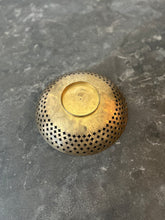 Load image into Gallery viewer, Vintage Brass Etched Pedestal Bowl
