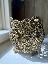 Load image into Gallery viewer, Antique Cast Brass Ornate Victorian Planter
