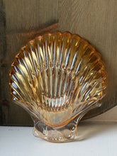 Load image into Gallery viewer, Vintage Carnival Glass Clam Shell Dish
