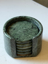 Load image into Gallery viewer, Green Marble Coaster Set
