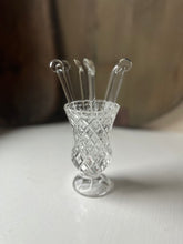 Load image into Gallery viewer, Vintage Glass Swizzle Cocktail Stir Rods
