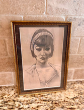 Load image into Gallery viewer, 1920s Flapper Portrait Sketch
