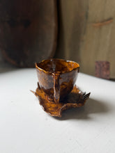 Load image into Gallery viewer, Wabi Sabi Handmade Pottery Cup &amp; Saucer
