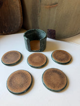 Load image into Gallery viewer, Green Marble Coaster Set

