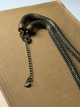 Load image into Gallery viewer, Brass Mesh Jeweled Necklace

