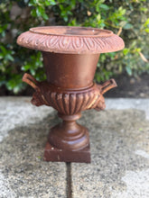 Load image into Gallery viewer, Tall Victorian Antique Cast Iron Urn
