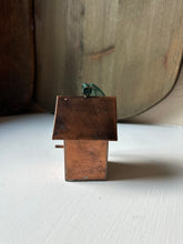 Load image into Gallery viewer, Copper Birdhouse Ornament
