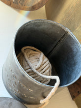 Load image into Gallery viewer, French Inspired Galvanized Can with Twine

