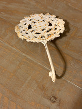 Load image into Gallery viewer, White Metal Rose Hook
