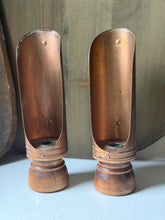 Load image into Gallery viewer, Colonial Copper Reflector Candle Holder
