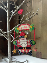 Load image into Gallery viewer, Wire Whimsy Jolly Santa Ornament
