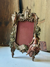 Load image into Gallery viewer, Antique Cast Metal Victorian Frame
