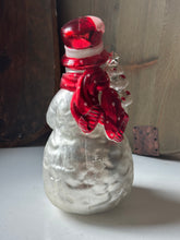 Load image into Gallery viewer, Vintage Mercury Glass Snowman
