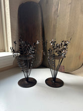 Load image into Gallery viewer, Leaf Wrapped Candle Holder Pair

