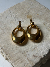 Load image into Gallery viewer, Vintage Napier Gold Knocker Earrings
