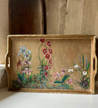 Load image into Gallery viewer, Reverse Painted Glass Floral Tray
