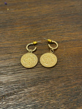 Load image into Gallery viewer, Regal Coin Earrings
