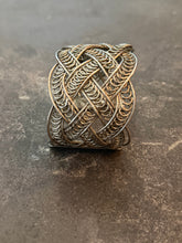 Load image into Gallery viewer, Artisan Silver Braided Cuff
