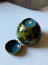 Load image into Gallery viewer, Vintage Green Cloisonne
