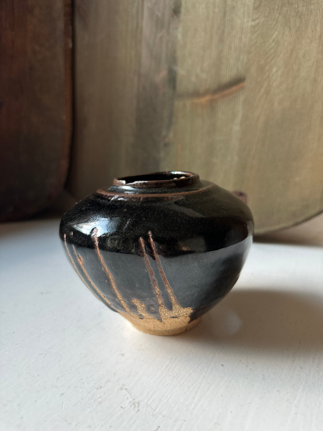 Artisan Drip Glazed Vessel