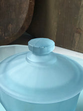 Load image into Gallery viewer, Vintage Frosted Blue Vanity Tray Set
