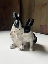 Load image into Gallery viewer, Black &amp; White Bunny Pair
