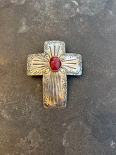 Load image into Gallery viewer, Rustic Silver Cross Pendant
