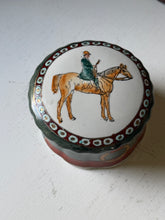 Load image into Gallery viewer, Porcelain Equestrian Trinket Box
