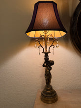 Load image into Gallery viewer, 1950s Cherub Putti Amphora Table Lamp
