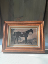 Load image into Gallery viewer, "Black Horse With Dog" By Emil Volkers Print
