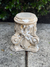 Load image into Gallery viewer, Chippy White Concrete Column Pedestal
