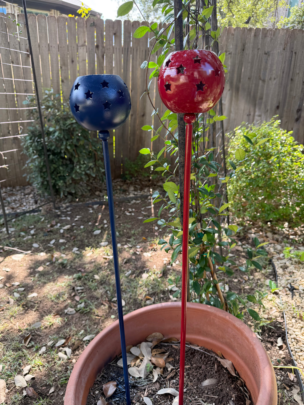 Metal Star Yard Stakes