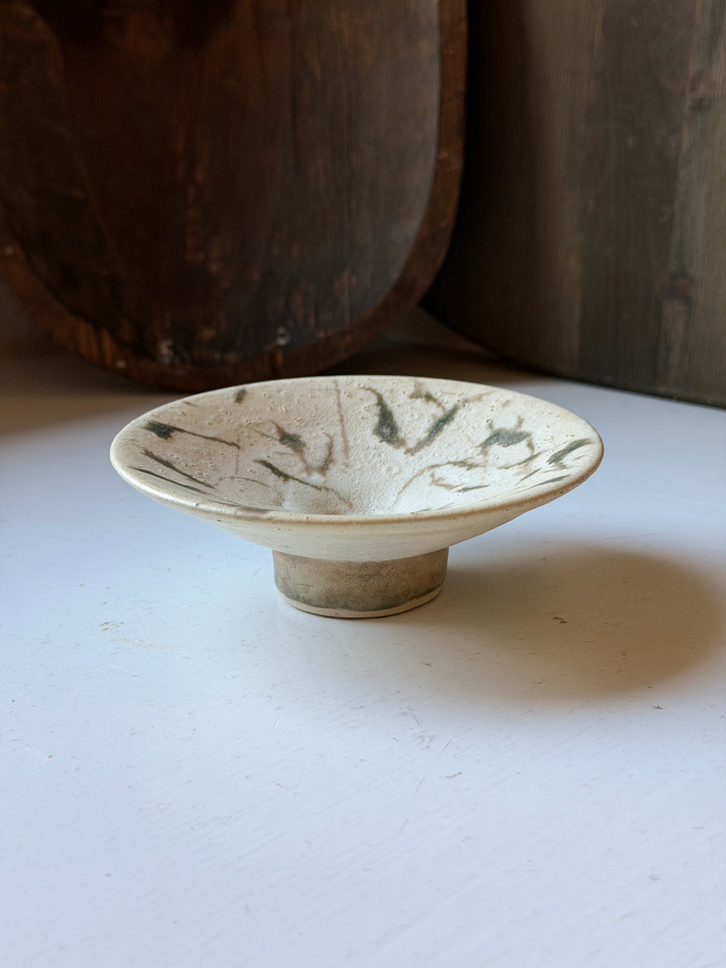 Footed Artisan Clay Dish
