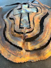 Load image into Gallery viewer, Artisan Copper Cross Wind Spinner
