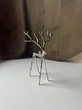 Load image into Gallery viewer, Small Silver Twig Reindeer Ornament
