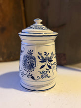 Load image into Gallery viewer, Vintage German Blue Onion Coffee Canister
