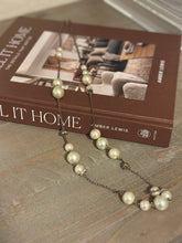 Load image into Gallery viewer, J. Crew Pearl &amp; Rhinestone Necklace
